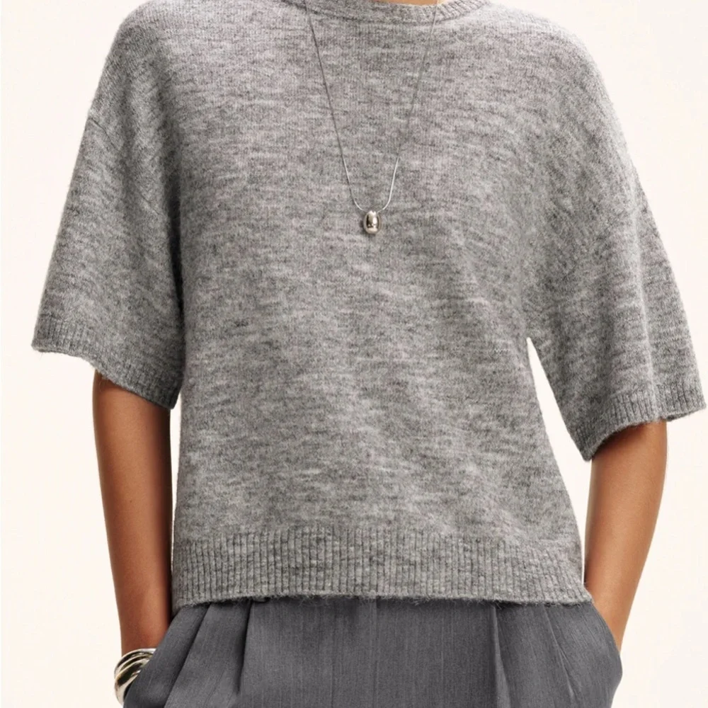 Commense wool blend short sleeve sweater - Picture 3 of 7